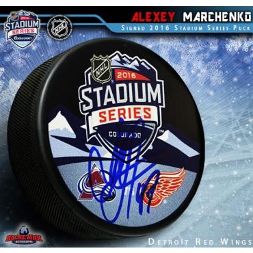 Alexey Marchenko Autographed 2016 Stadium Series Hockey Puck