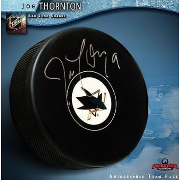 Joe Thornton San Jose Sharks Autographed Hockey Puck