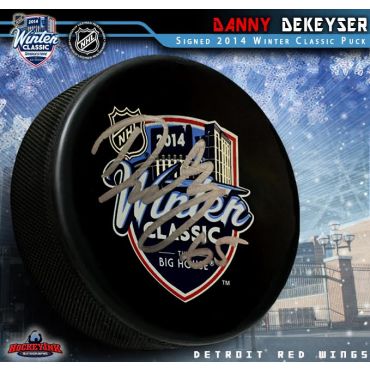 Danny DeKeyser Autographed Detroit Red Wings 2015 NHL Winter Classic Puck