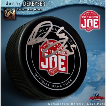 Danny DeKeyser Autographed Detroit Red Wings Farewell to the Joe Official Game Puck