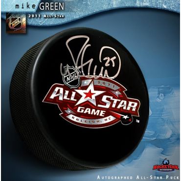 Mike Green Autographed 2011 NHL All-Star Game Puck