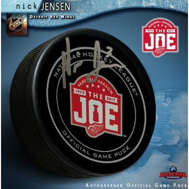 Nick Jensen Autographed Detroit Red Wings Farewell to the Joe Official Game Hockey Puck