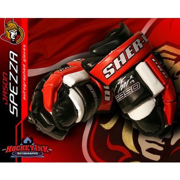 Jason Spezza Ottawa Senators Autographed Sherwood Model Gloves